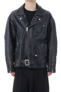 Leather Double Riders Jacket / Black (ABCAW25JKT01)