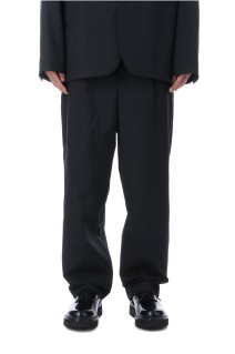 WOOL TORPICAL LOOSE FIT PANTS - BLACK(005) (PRAGGW0700)