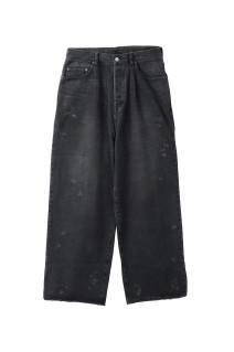 BAGGY DENIM JEANS - BLACK (ST.1237)