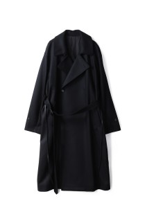 OVERSIZED DOUBLE BREASTED COAT - BLACK (ST.1202)