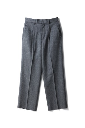 W/CA BEAVER STRAIGHT TROUSERS - GREY (ST.1261)
