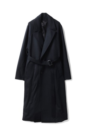 OVERSIZED LAYERED COMBINATION COAT - BLACK (ST.1210)
