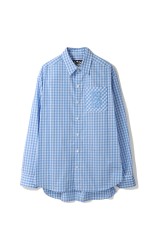 TSTS GINGHAM SHIRT - SAXE BLUE GINGHAM (25AMM0203)