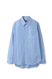 TSTS GINGHAM SHIRT - SAXE BLUE GINGHAM (25AMM0203)
