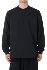 TECH DRAWSTRING TEE L/S - BLACK (BE-31025W)