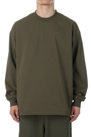 TECH DRAWSTRING TEE L/S - BROWN KHAKI (BE-31025W)