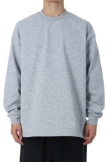 TECH DRAWSTRING TEE L/S - HEATHER GRAY (BE-31025W)
