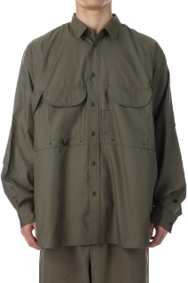TECH FISHING SHIRT L/S - OLIVE (BE-84025W)