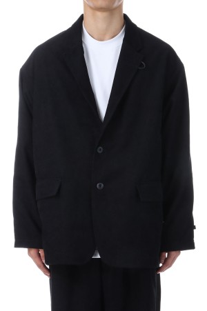 TECH LOOSE 2B JACKET CORDUROY - BLACK (BJ-32025W)