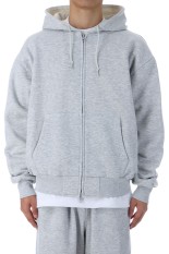 TECH SWEAT DOUBLE FACE PARKA - HEATHER GRAY (BE-54025W)