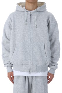 TECH SWEAT DOUBLE FACE PARKA - HEATHER GRAY (BE-54025W)