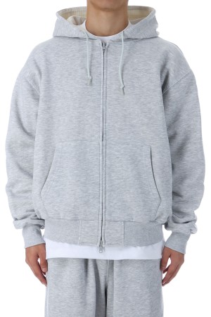 TECH SWEAT DOUBLE FACE PARKA - HEATHER GRAY (BE-54025W)