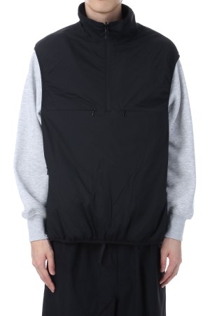 TECH REVERSIBLE PULLOVER PUFF VEST - BLACK (BW-70025W)