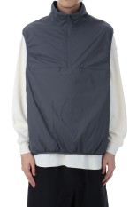 TECH REVERSIBLE PULLOVER PUFF VEST - CHARCOAL (BW-70025W)