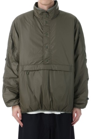 TECH REVERSIBLE PULLOVER PUFF JACKET - BROWN KHAKI (BW-62025W)