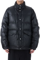 TECH 2WAY SYNTHETIC SKIN DOWN JACKET - BLACK (BW-41025W)