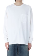 7oz Field Long Sleeve Pocket Tee - Off White (N25FT063)