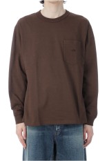 7oz Field Long Sleeve Pocket Tee - Brown (N25FT063)