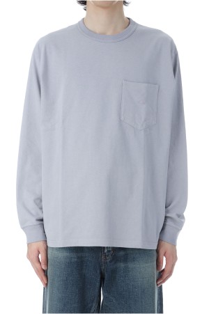 7oz Field Long Sleeve Pocket Tee - Light Gray (N25FT063)