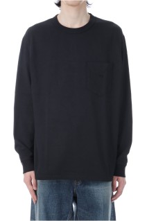 7oz Field Long Sleeve Pocket Tee - Black (N25FT063)