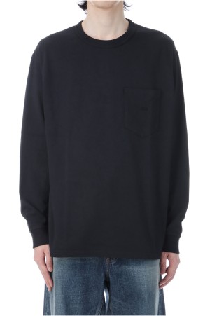 7oz Field Long Sleeve Pocket Tee - Black (N25FT063)