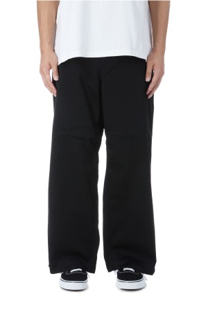 Chino Wide Straight Field Pants - Black (N25SC093)