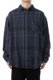 Flannel Plaid Field Shirt - Asphalt Gray (N25FG097)