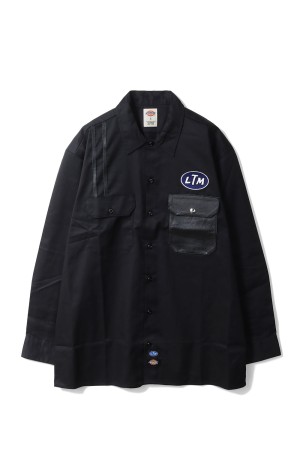 WORK SHIRTS feat.DICKIES / BLACK (252LM-SH03)