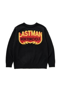 JACQUARD KNIT -MOTORCYCLE- / BLACK (252LM-KN02)