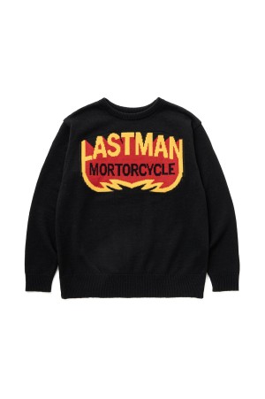 JACQUARD KNIT -MOTORCYCLE- / BLACK (252LM-KN02)