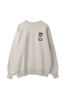 PRINTED CREW NECK -OIL- / OATMEAL (252LM-CT14)