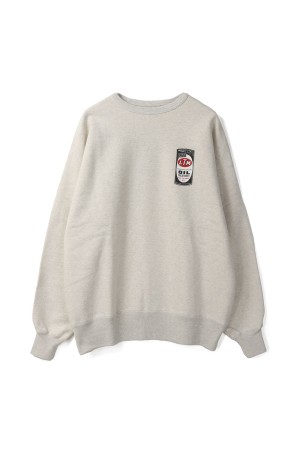 PRINTED CREW NECK -OIL- / OATMEAL (252LM-CT14)