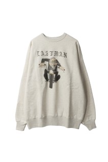 PRINTED CREW NECK -EASY RIDER- / OATMEAL (252LM-CT15)