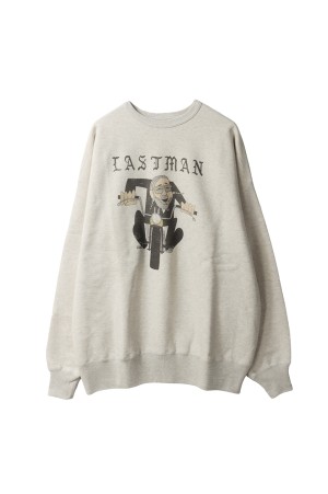 PRINTED CREW NECK -EASY RIDER- / OATMEAL (252LM-CT15)