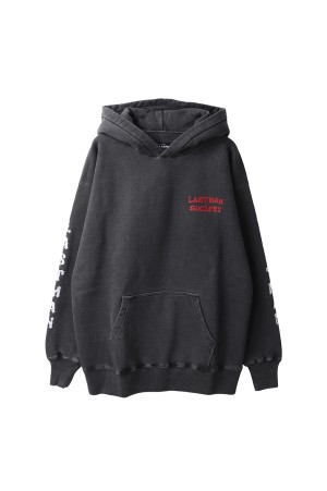 PRINTED HOODIE -SOCIETY- / BLACK (252LM-CT17)