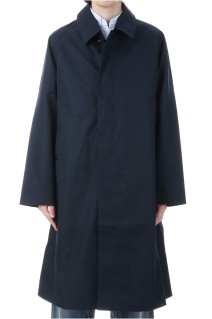 2L Cotton GORE-TEX Balmacaan Coat - Navy (S25SB032)