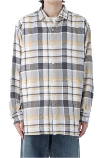 Heavy Flannel Shirt - Gray (S25FG046)