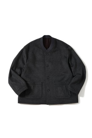 WOOL CASHMERE JACKET / GRAY (D25MS-05002)