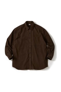 VINTAGE BRUSHED FLANNEL SHIRT / BROWN (D25MS-01001)