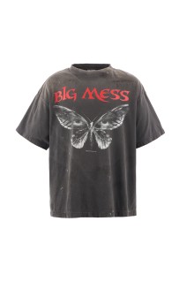 SS TEE / BIG MESS / BLACK (SM-HR1-0000-016)