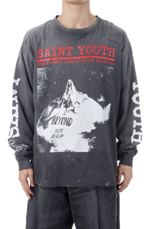 LS TEE / SAINT YOUTH / BLACK (SM-HR1-0000-032)