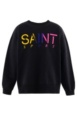 CRW NECK SWEAT / SAINT SPORT / BLK (SM-HR1-0000-044)