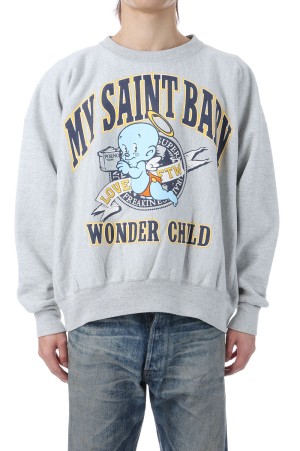 CRW NECK SWEAT / BABY MICAHEL / GRY (SM-HR1-0000-050)