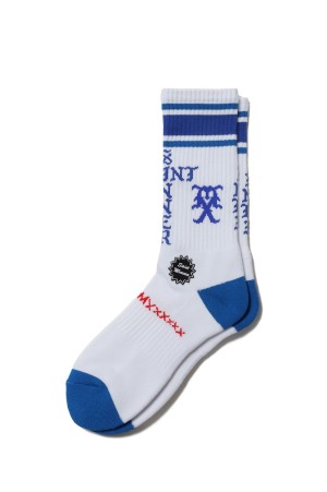 SOCKS / SINNER / WHITE+BLUE (SM-HR1-0000-109)