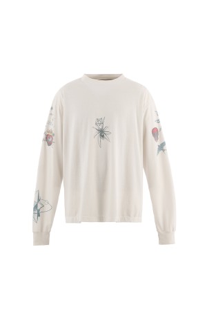 DW_LS TEE / TATTOO / WHITE (SM-HR1-0000-C29)