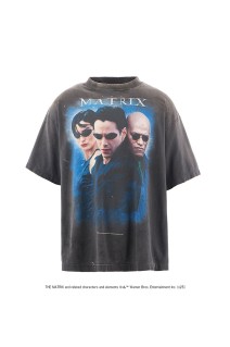 MTRX_SS TEE / THE MATRIX WHITE LOGO / BLACK (SM-HR1-0000-C41)