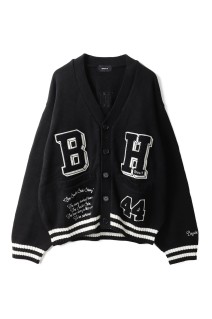 BH PATCH KNIT CARDIGAN / BLACK (BR25AW-N3002)