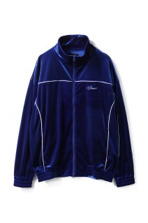 SCRIPT LOGO PIPING VELOUR JACKET / BLUE (BR25AW-C5004)