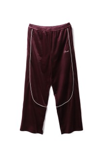SCRIPT LOGO PIPING VELOUR TRACK PANTS / BURGUNDY  (BR25AW-P1003)