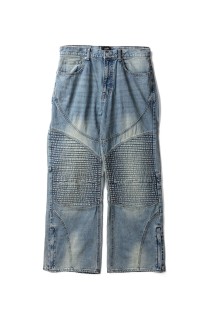 FADE BIKER DENIM PANTS / INDIGO (BR25AW-P1008)